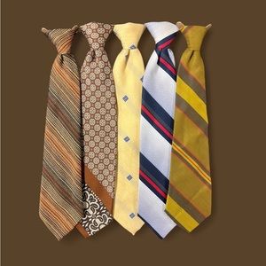 Story Cravats 60s 70s vintage clip on men’s ties
